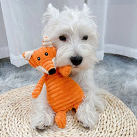 Plush Squeaky Fox Dog Toy – Soft Chew Toy for Small & Medium Dogs-Letifly Lights and Decor