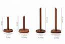 Creative Walnut Tissue Storage Rack Kitchen Vertical Roll Paper Holder Plastic Wrap Shelf Household Storage Ornament Decoration-Letifly Lights and Decor