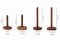 Creative Walnut Tissue Storage Rack Kitchen Vertical Roll Paper Holder Plastic Wrap Shelf Household Storage Ornament Decoration-Letifly Lights and Decor