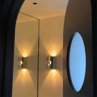 Letifly Lights & Decor - Chrome Nebula Sconce - Modern Chrome Wall Sconce Glass Orb Bauhaus Style Ambient Lighting