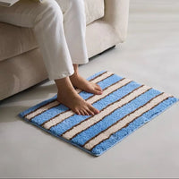 Nordic Tufting Stripe Bathroom Mat Tufted Bathmat Soft Geomrtic Rug Pad Living Room Carpet Anti-slip Hallway Home Room Decor-Letifly Lights and Decor