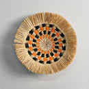Scandinavian inspired raffia wall art woven raffia boho wall art