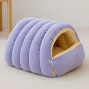 Letifly Lights & Decor - Cloud Nest Pet Bed - Plush Cat Cave Bed Soft Warm Pet House with Detachable Cushion