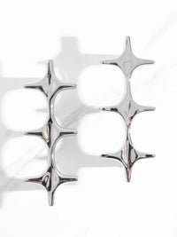 Letifly Lights & Decor - Crossbeam Brass Knobs - Sculptural Brass Cabinet Knobs Cross Shape Antique Gold Black Polished Chrome Hardware