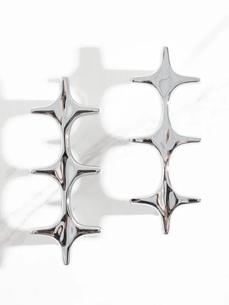 Letifly Lights & Decor - Crossbeam Brass Knobs - Sculptural Brass Cabinet Knobs Cross Shape Antique Gold Black Polished Chrome Hardware