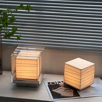 Nordic Minimalist Wabi Sabi Rice Paper Table Lamp Living Room Bedroom Home Decor Indoor Lighting Study Bedside Reading Light-Letifly Lights and Decor