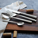 304 Stainless Steel Forged High-Quality Roman Column Western Tableware High-End Western Restaurant Hotel Table Knife, Fork, Spoon, Tea Spoon-Letifly Lights and Decor