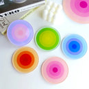 5pcs Acrylic Anti Slip Coaster Porta Vasostable Mat Cup Holders Gradient Color Cocinas Accesorios Kitchen Drink Coasters-Letifly Lights and Decor
