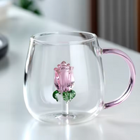 Blossom Glass Teapot and Cup Set-Letifly Lights and Decor