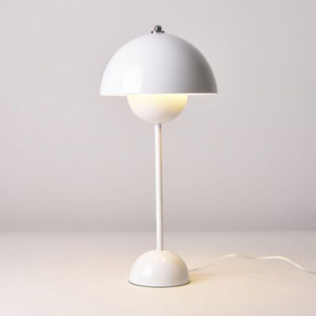 Flowerpot Lacquered Metal Table Lamp - Final Sale-Letifly Lights and Decor