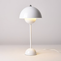 Flowerpot Lacquered Metal Table Lamp - Final Sale-Letifly Lights and Decor