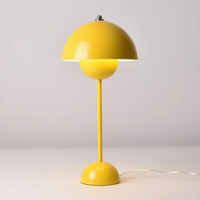 Flowerpot Lacquered Metal Table Lamp - Final Sale-Letifly Lights and Decor