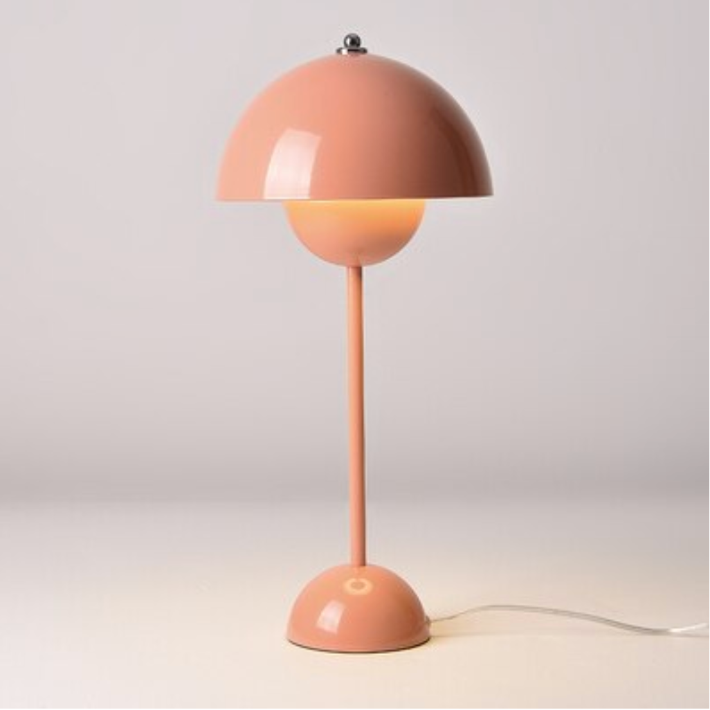 Flowerpot Lacquered Metal Table Lamp - Final Sale-Letifly Lights and Decor
