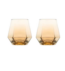 Hexagon Cocktail Glasses-Letifly Lights and Decor