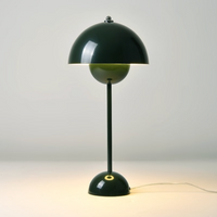 Flowerpot Lacquered Metal Table Lamp - Final Sale-Letifly Lights and Decor