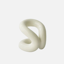 sculpted knot ceramic holder for vanity, bathroom and home decor