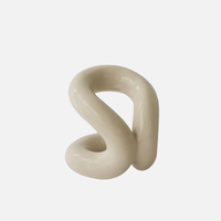 sculpted knot ceramic holder for vanity, bathroom and home decor
