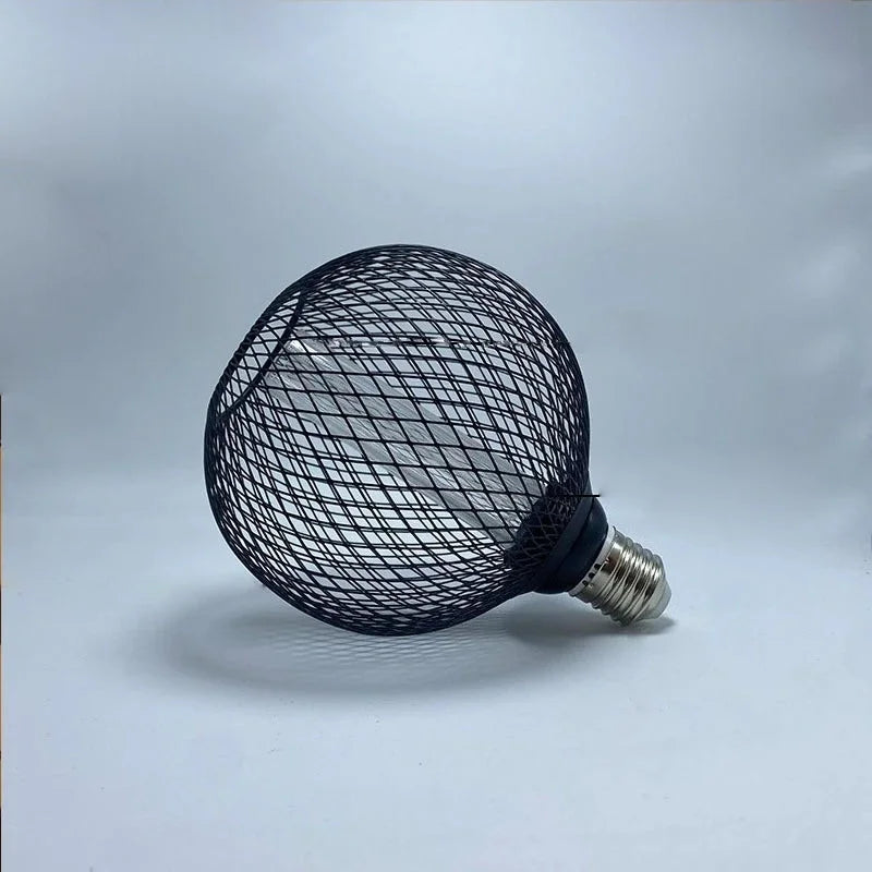 Nordic Simple Wrought Iron Mesh Cover Lamp Metal Cage Dining Bar Counter Light Luxury RN Light Pillar E27 Home Room Decor Indoor-Letifly Lights and Decor