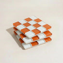 Pixel Checkered Tile Coasters