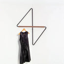 Wall rack geometric corner hanger minimalist metal wood coat rack modern storage