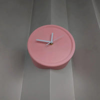 Ins Quiet Wall Clock 8inch Non-Ticking Punch-Free Corner Wall Clock Wall Decor Bedroom Technology Luxury Art Home Decoration-Letifly Lights and Decor