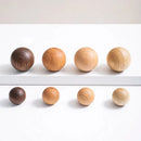 Ball Knob Drawer Pulls Natural Walnut / Ash / Beech Decor Ball Kitchen Cabinet Handles Simple Wooden Furniture Hardware-Letifly Lights and Decor