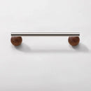 Furniture Hardware Nordic Art Handle/walnut Wood+Brass Handles and Knobs Drawer Pulls Kitchen Cabinet Knobs-Letifly Lights and Decor