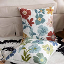 Embroidered Cotton Pillow Cover Nordic Floral Cushion Decorative Sofa Pillow