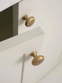 Antique Brass Furniture Handles with Backplate Wardrobe Kitchen Cupboard Cloakroom Bedside Cabinet Handle Bedroom Accessories-Letifly Lights and Decor