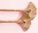 Ginkgo Leaf Brass Cabinet Door Handle Creative Personality Solid Wardrobe Nordic Gold Drawer Cabinet Handle Home Hardware-Letifly Lights and Decor