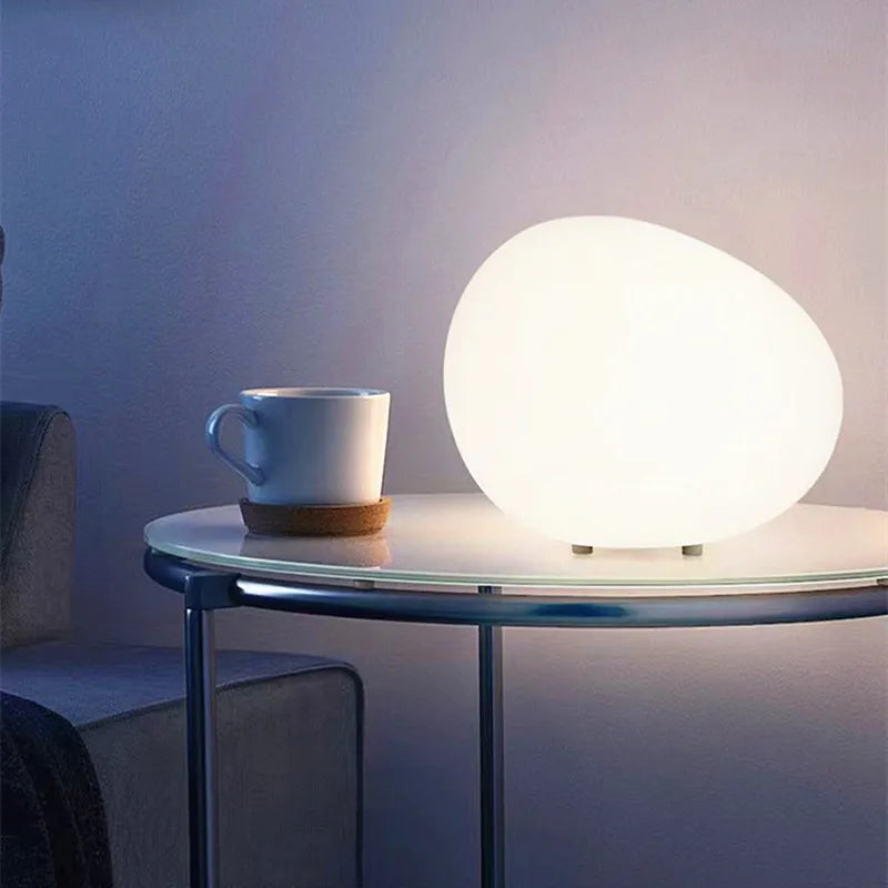 Cobblestone Night Light Modern Minimalist Atmosphere Table Top Decorative Lamp Romantic Desk Bedside Table Lamp-Letifly Lights and Decor