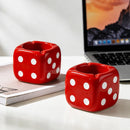 Glossy Red Square Dice Resin Ashtray Creative Cigarette Ash Container for Living Room Desk Bar Office Table Decor Accent-Letifly Lights and Decor