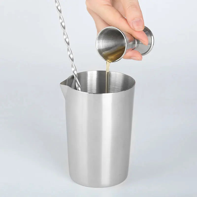 5-Piece Stainless Steel Cocktail Shaker set 700ml Bartender Kit Cocktail Tools Set Cocktail Shaker-Letifly Lights and Decor
