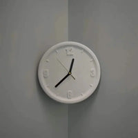 Ins Quiet Wall Clock 8inch Non-Ticking Punch-Free Corner Wall Clock Wall Decor Bedroom Technology Luxury Art Home Decoration-Letifly Lights and Decor
