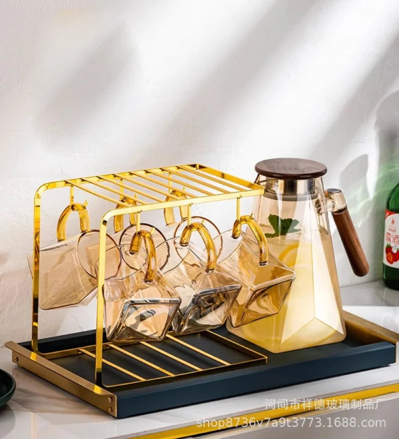 Cold water kettle made of high borosilicate glass for household hospitality, with a large capacity for cold boiled water-Letifly Lights and Decor