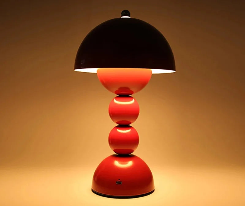 Table Lamp Mushroom Bud Atmosphere Night Light Nordic Style Retro Creative Living Room Bedroom Desk Decorative Light Girl Gift-Letifly Lights and Decor