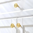 Brass Swirl Design Furniture Knobs Gold Single Hole Pulls Modern Wardrobe Kitchen Cabinet Bar Dresser Drawer Handles-Letifly Lights and Decor