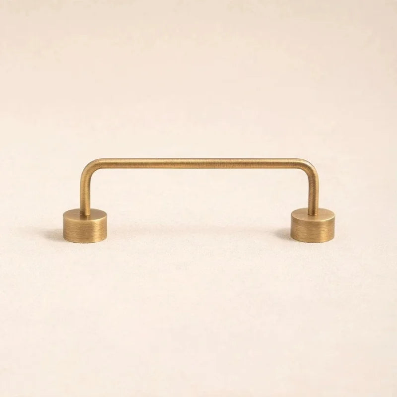 Antique Brass Furniture Handles with Backplate Wardrobe Kitchen Cupboard Cloakroom Bedside Cabinet Handle Bedroom Accessories-Letifly Lights and Decor