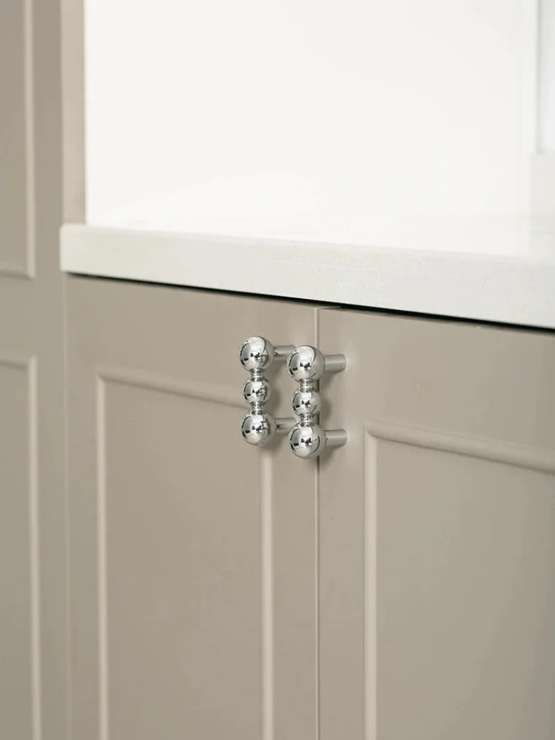 Furniture Handles Bedroom Brass French Silver Wardrobe Door Handle Cabinet Door Shoe Cabinet Drawer Kitchen Brass Small Handles-Letifly Lights and Decor