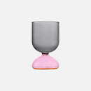 Colorful borosilicate glass water jug and cup set high temperature resistant modern colorful drinkware kitchen table pitcher with lid