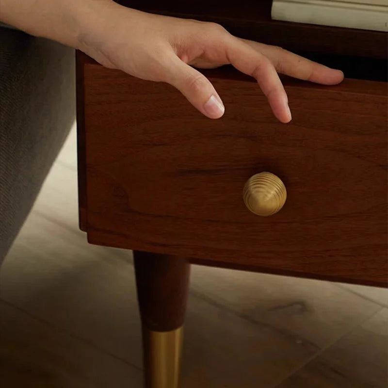 Brass Drawer Knob Gold Thread Shape Furniture Handle Kitchen Cabinet Handle Single Hole Ball Bedroom Wardrobe Handle-Letifly Lights and Decor
