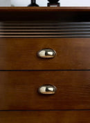 Mirror Gloss Nickel Silver Shell Shape Drawer Pulls 64mm Hole Spacing Modern Luxury Oval Cabinet Handles for Closet Dresser-Letifly Lights and Decor