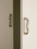 European Minimalist Brass Furniture Handle Cabinet Bar Pulls Bedroom Dresser Bedside Handle Bright Nickel Door Handle Pull-Letifly Lights and Decor