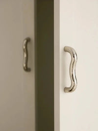 European Minimalist Brass Furniture Handle Cabinet Bar Pulls Bedroom Dresser Bedside Handle Bright Nickel Door Handle Pull-Letifly Lights and Decor