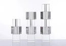 Glass block vase modern crystal geometric flower holder home décor
