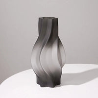 Luxury Nordic Minimalist Style Frosting Glass Vase Classic Home Living Room Decoration Stand For Flowers Decorative Vases Modern-Letifly Lights and Decor