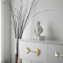 Ginkgo Leaf Brass Cabinet Door Handle Creative Personality Solid Wardrobe Nordic Gold Drawer Cabinet Handle Home Hardware-Letifly Lights and Decor