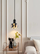Carrara Eclipse Lamp Luxury Black Round Natural Stone Pendant Lamp High-end Bedroom Bedside LED Chandelier Living room Decoration Home Hanging Lights
