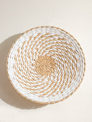Seagrass wall decor boho handwoven natural rustic modern wall basket art