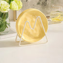 Luna Creme Pastel ceramic snack plates wavy edge hand-glazed modern dish set